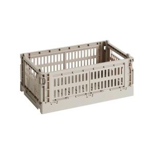 HAY - Colour Crate Corbeille S, 26,5 x 17 cm, taupe, recycl…