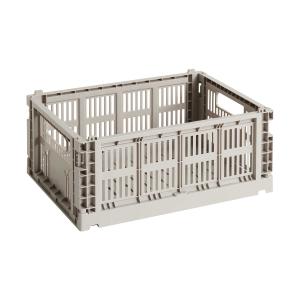 HAY - Colour Crate Corbeille M, 34,5 x 26,5 cm, taupe, recy…