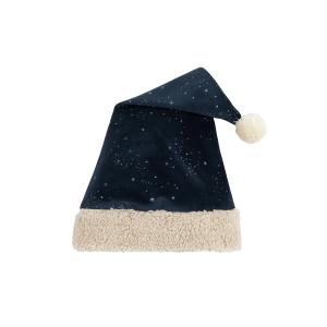 Nobodinoz - Bonnet de Noël pour enfants en velours, night b…