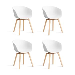 HAY - About A Chair AAC 22, chêne savonné / white 2. 0 (jeu…
