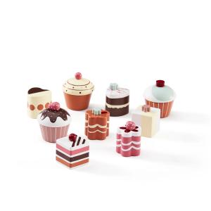 Kids Concept - Bistro Set de biscuits, coloré (set de 9)