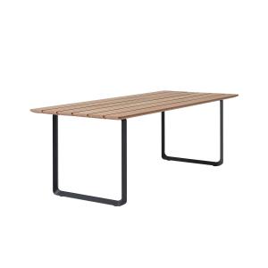 Muuto - 70/70 Table de jardin, 225 x 90 cm, Sapelli / noir…