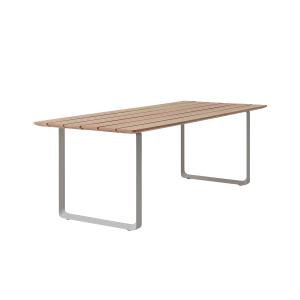 Muuto - 70/70 Table de jardin, 225 x 90 cm, Sapelli / gris…