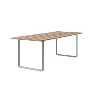 Muuto - 70/70 Table de jardin, 225 x 90 cm, Sapelli / gris…