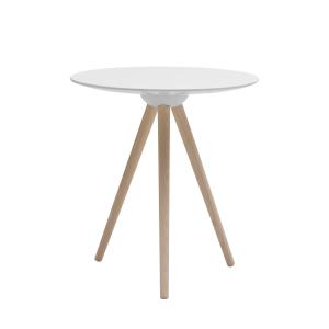 Softline - Circoe Table d'appoint, frêne / laqué blanc