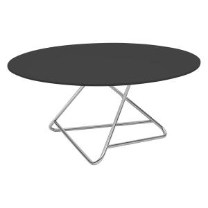 Softline - Tribeca Table d'appoint, large, chrome / noir la…