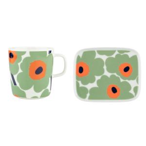 Marimekko - Oiva Unikko Gobelet avec anse & Assiette, 400 m…