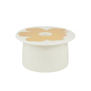 Marimekko - Oiva Unikko Bougeoir, blanc / or