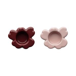 Marimekko - Unikko Porte-bougies à réchaud, rosy grey / red…