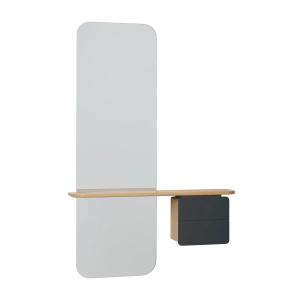 UMAGE - One More Look miroir, chêne / gris anthracite