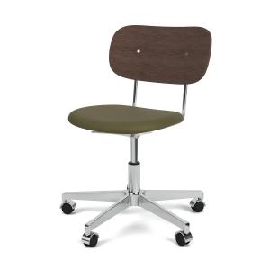 Audo - Co Task Chaise de bureau, chêne teinté foncé / army…