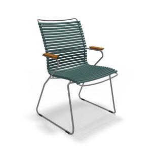 HOUE - CLICK Outdoor Dining fauteuil à haut dossier, vert f…