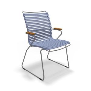 HOUE - CLICK Outdoor Dining fauteuil à haut dossier, bleu t…