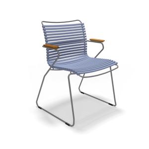 HOUE - CLICK Outdoor Dining fauteuil à dossier bas, bleu to…