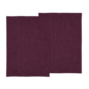 Södahl - Line Torchon, 50 x 70 cm, violet (lot de 2)