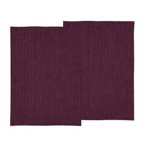 Södahl - Line Torchon, 50 x 70 cm, violet (lot de 2)
