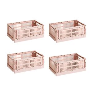 HAY - Colour Crate Panier S, 26,5 x 17 cm, blush, recycled…