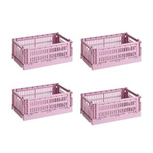 HAY - Colour Crate Panier S, 26,5 x 17 cm, dusty rose, recy…