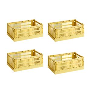 HAY - Colour Crate Panier S, 26,5 x 17 cm, dusty yellow, re…