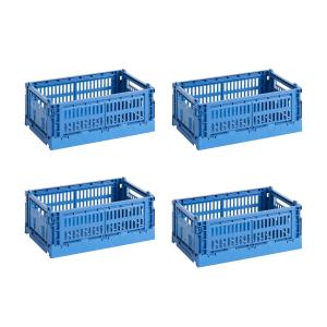 HAY - Colour Crate Panier S, 26,5 x 17 cm, electric blue, r…