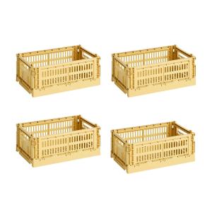 HAY - Colour Crate Panier S, 26,5 x 17 cm, golden yellow, r…