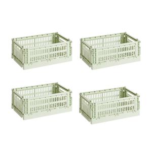 HAY - Colour Crate Panier S, 26,5 x 17 cm, mint, recycled (…