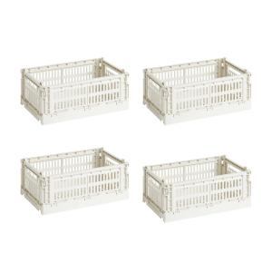 HAY - Colour Crate Panier S, 26,5 x 17 cm, off white, recyc…