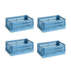 HAY - Colour Crate Panier S, 26,5 x 17 cm, sky blue, recycl…