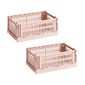 HAY - Colour Crate Panier S, 26,5 x 17 cm, blush, recycled…