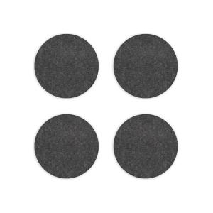 Hey Sign - Dessous de verre rond, Ø 9 cm, graphite (set de…