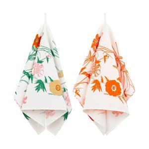 Marimekko - Torchon Puutarhakutsut, blanc / vert / orange /…