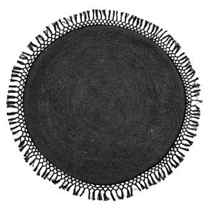 Bloomingville - tapis en jute, ø 120 cm, noir