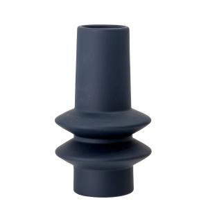 Bloomingville - Isold Vase, Ø 12,5 x H 22 cm, bleu