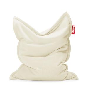 Fatboy - Pouf Original Slim Teddy, blanc cassé