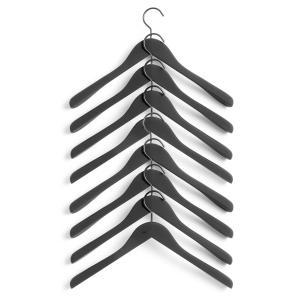 HAY - Soft Coat cintre large, noir (8 pcs.)