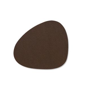 Lind DNA - Glasuntersetzer Curve , Serene rouge-brun