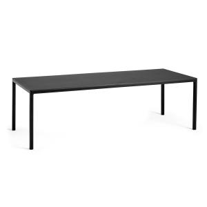 Hay - Table de conférence T12, 250 x 95 cm, linoléum noir /…