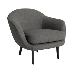 Normann Copenhagen - Fauteuil Sum, aluminium noir / rembour…