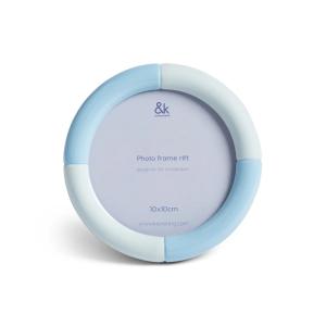 & klevering - Rift Cadre photo, Ø 12,5 cm, bleu