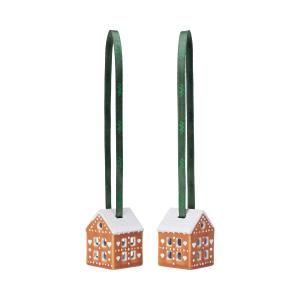 Kähler Design - Gingerbread ornement de Noël, marron (lot d…