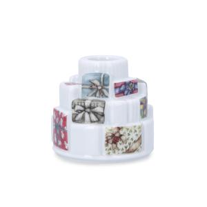 Kähler Design - Hammershøi Bougeoir avec motif cadeau, Ø 7,…