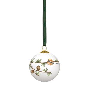 Kähler Design - Hammershøi Boule de Noël, blanche avec déco…