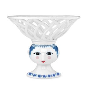 Bjørn Wiinblad - Dora coupe à fruits sur pied, Ø 25 cm, ble…