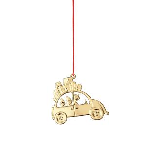 Rosendahl - Christmas Car Pendentif H 6,5 cm, or