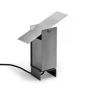 MOEBE - Pivoting lampe de table, acier inoxydable