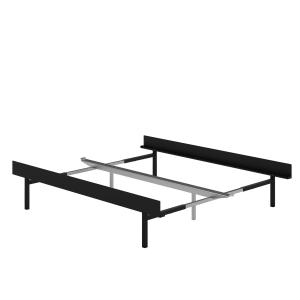 MOEBE - Lit gigogne 90 - 180 x 39 cm, high, noir