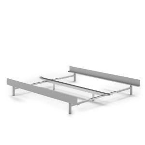 MOEBE - Lit gigogne 90 - 180 x 29 cm, low, inox