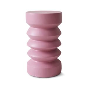 HKliving - Table d'appoint en faïence, Ø 32 x H 41 cm, roug…