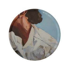 The Man I Met Plateau, Ø 45 cm, multicolore