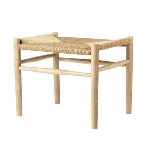 FDB Møbler - J83 Tabouret, hêtre savonné / tressage naturel…